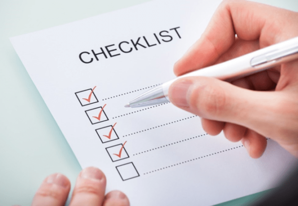 checklist para mudança